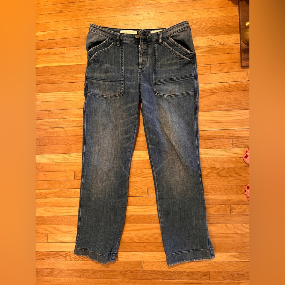 Anthropologie wide leg slouchy jeans